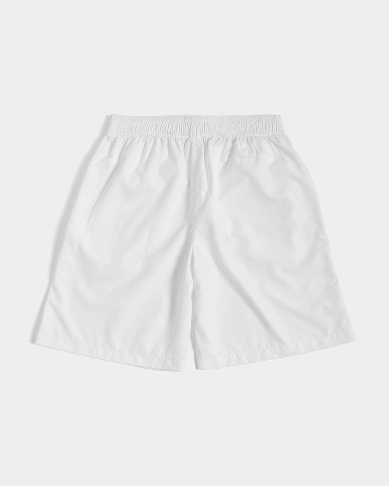 Gutta Gang Black logo Men's White Jogger Shorts