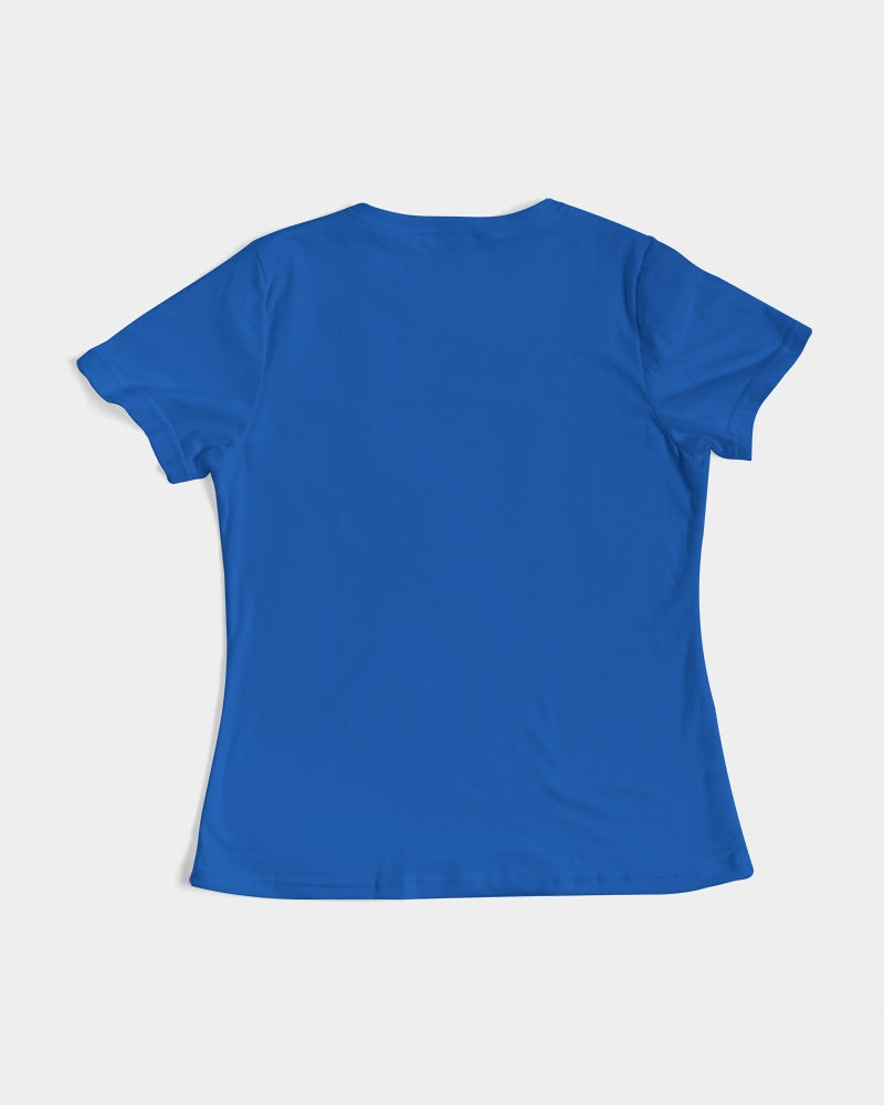 Classic Gutta Gang Blue  With White Logo  Women's Tee