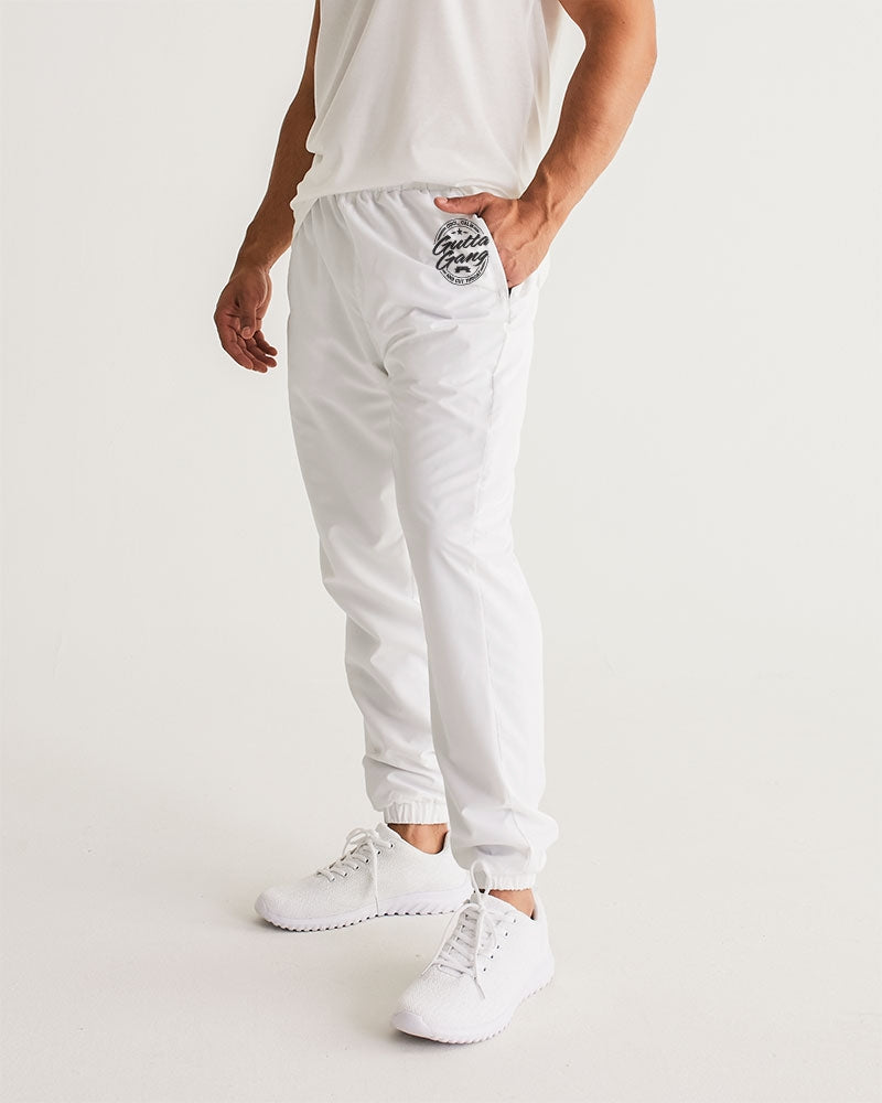 Gutta Gang Black logo Men's White Track Pants