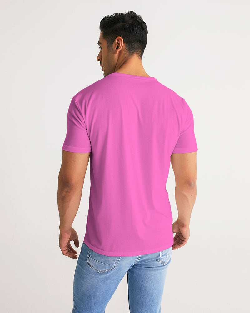 Classic Gutta Gang Men's Pink with white logo Tee