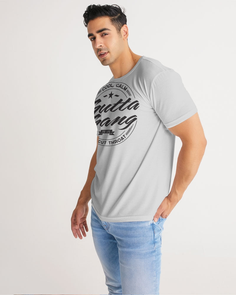 Classic Gutta Gang Grey Men's Tee with black logo