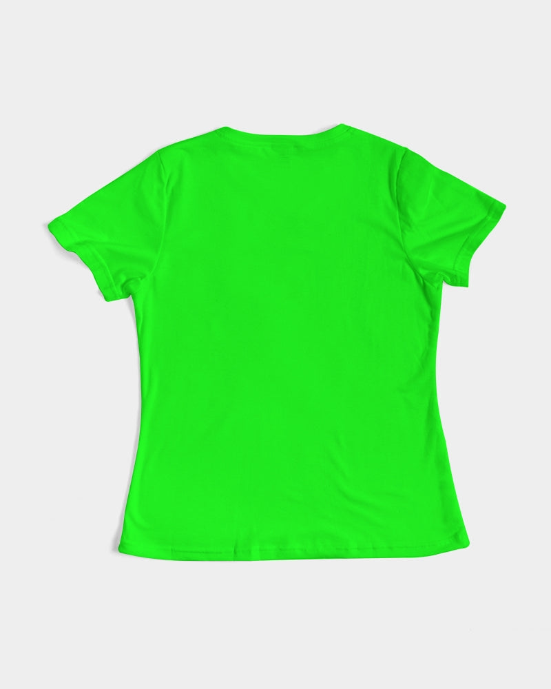 Classic Gutta Gang Lime Green with white logo Women's Tee