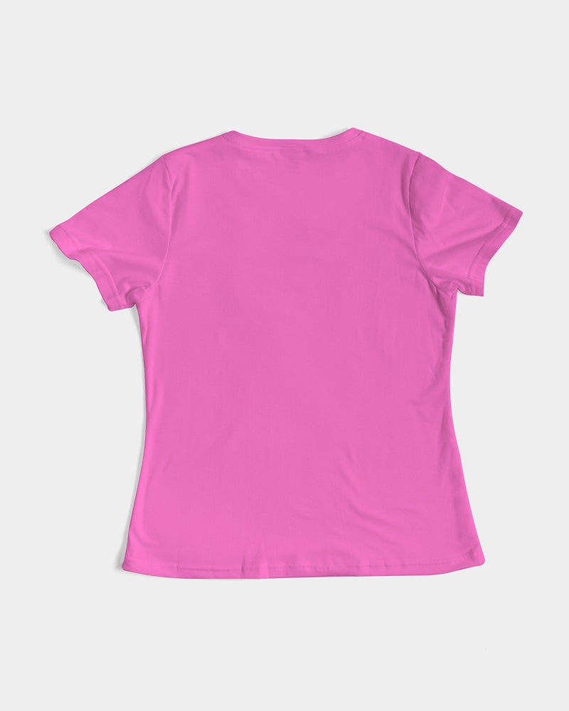 Classic Gutta Gang Pink with white logo Women's Tee