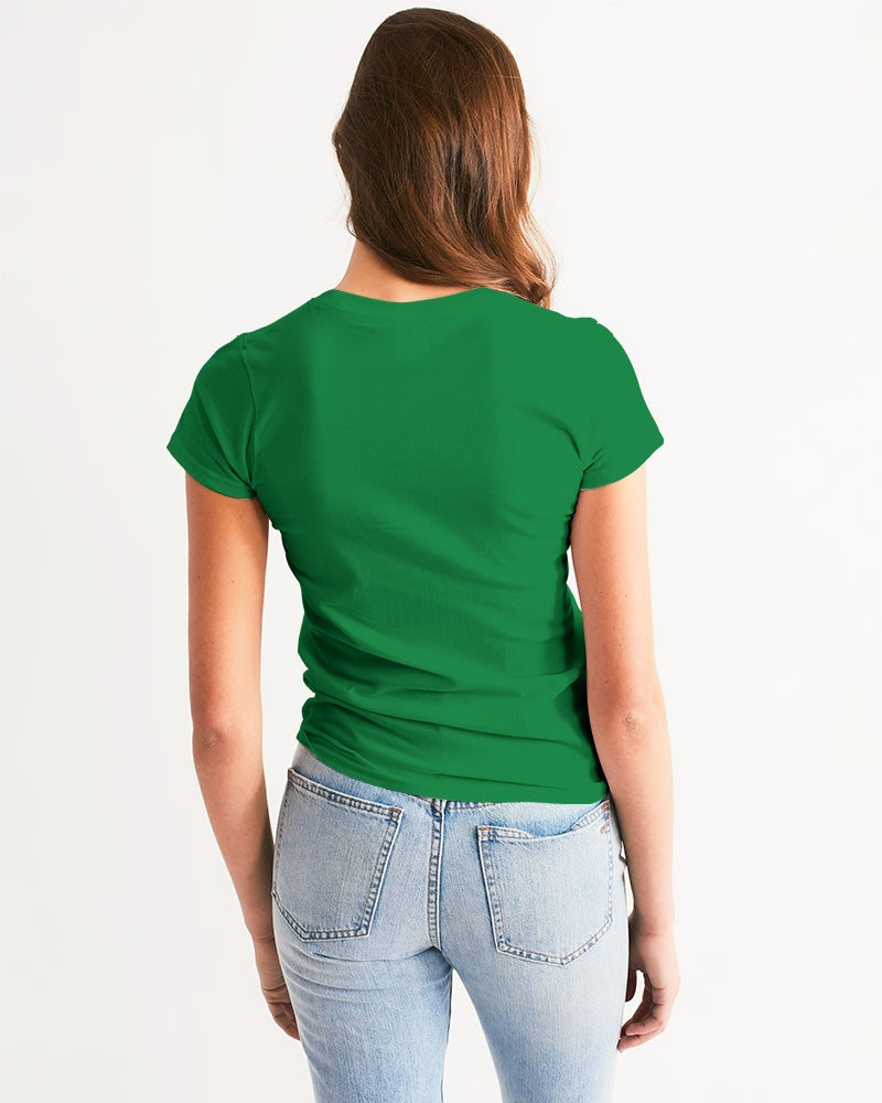 Classic Gutta Gang Green with White Logo Women's Tee