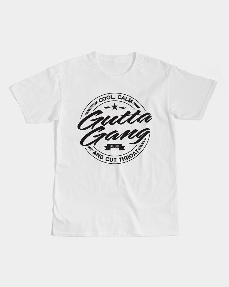 Gutta Gang Black logo Men's White Tee