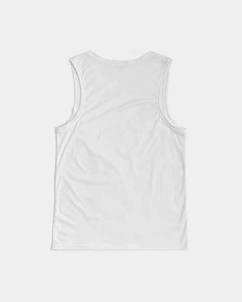 Gutta Gang Black logo Men's White Sports Tank