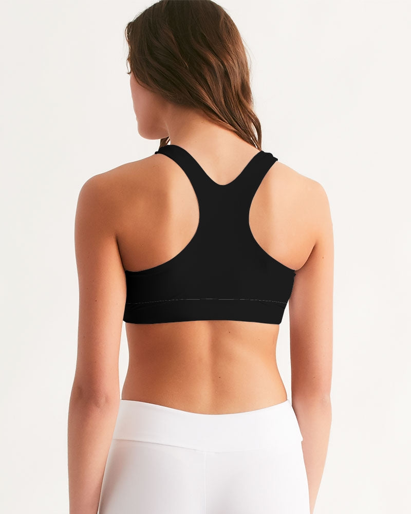 Classic Gutta Gang Black Women's Seamless Sports Bra