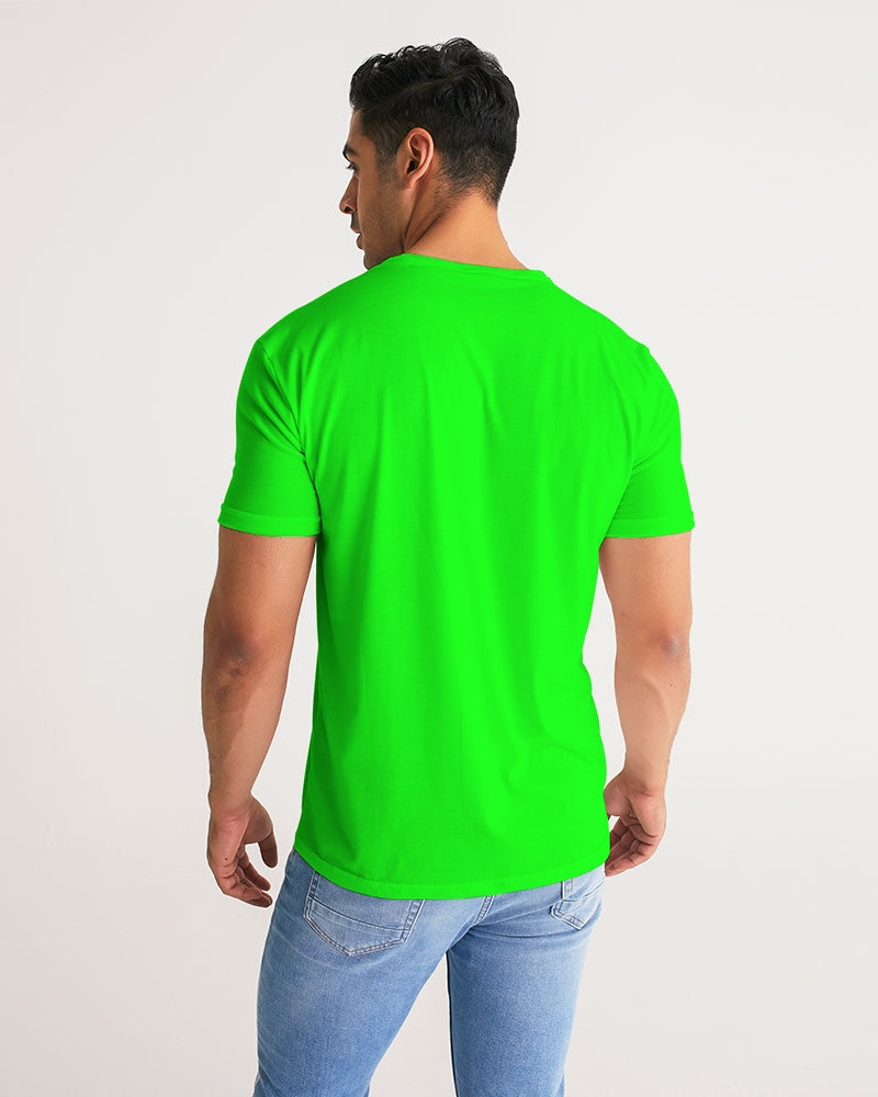 Classic Gutta Gang Men's Lime Green with white logo Tee