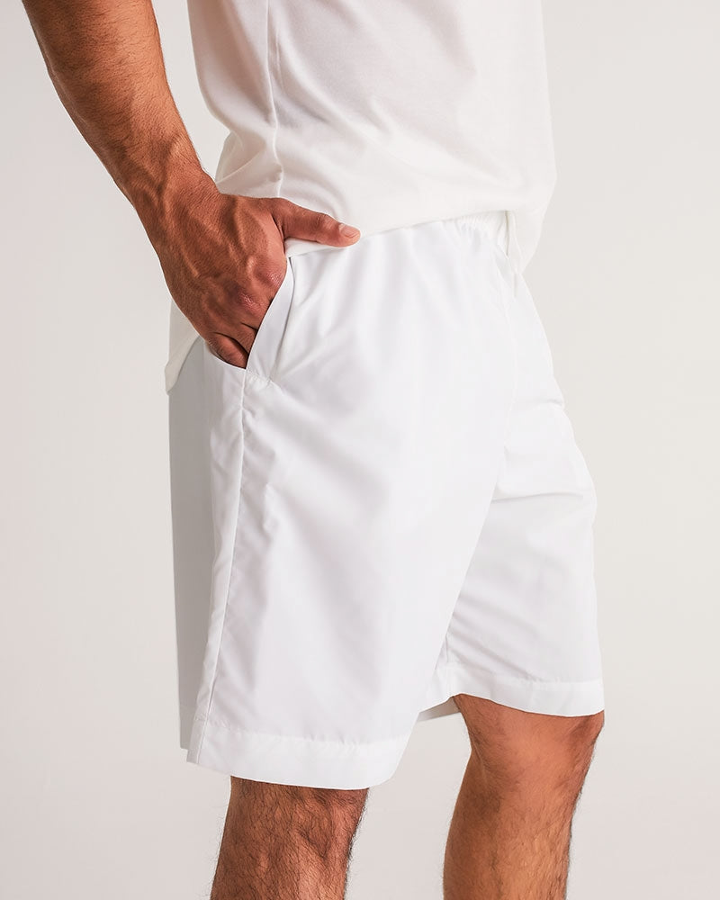 Gutta Gang Black logo Men's White Jogger Shorts