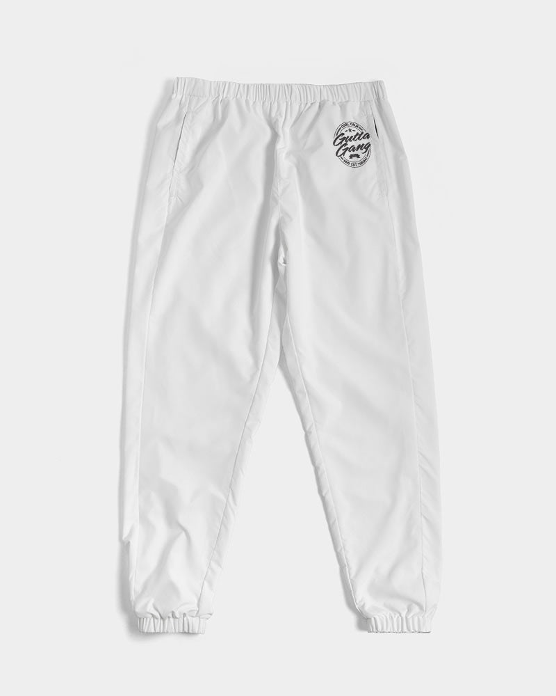 Gutta Gang Black logo Men's White Track Pants