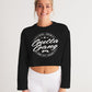 Classic Gutta Gang Black Women's Cropped Sweatshirt