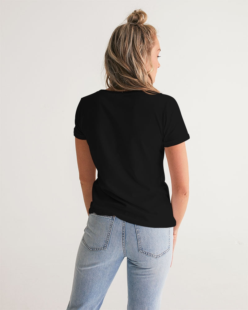 Classic Gutta Gang Black Women's V-Neck Tee