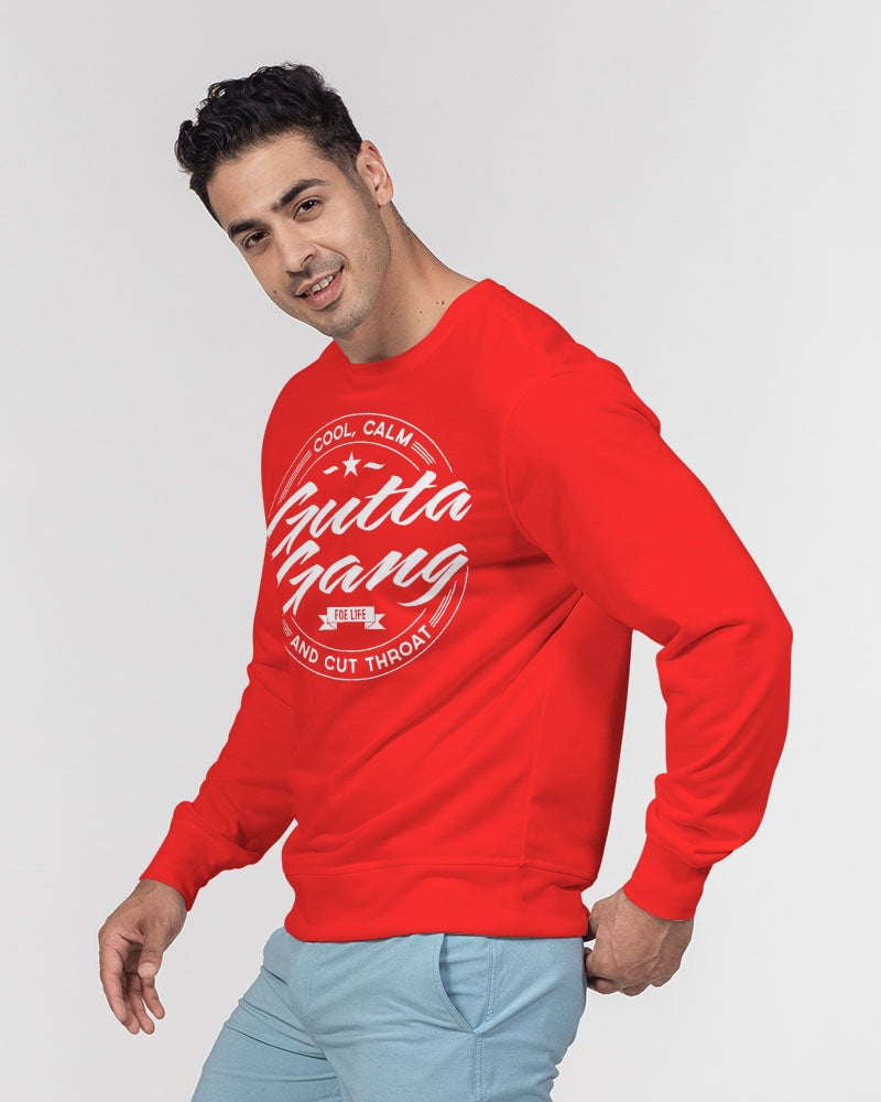 Classic Gutta Gang Red Men's Crewneck Pullover