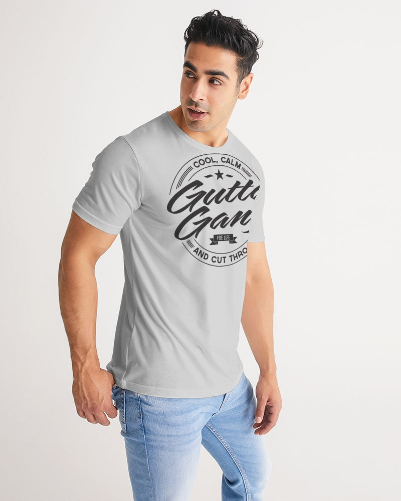 Classic Gutta Gang Grey Men's Tee with black logo