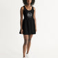 Classic Gutta Gang Black Women's Scoop Neck Skater Dress
