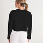 Classic Gutta Gang Black Women's Cropped Sweatshirt