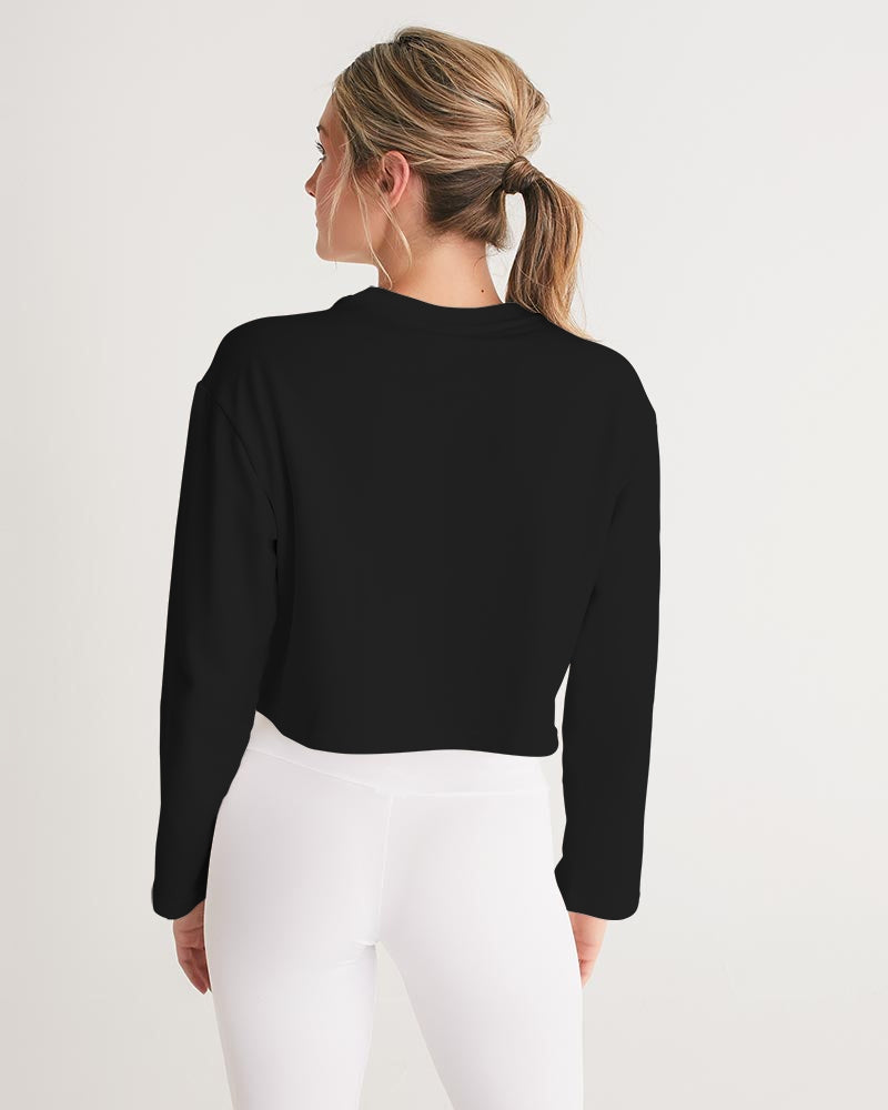 Classic Gutta Gang Black Women's Cropped Sweatshirt