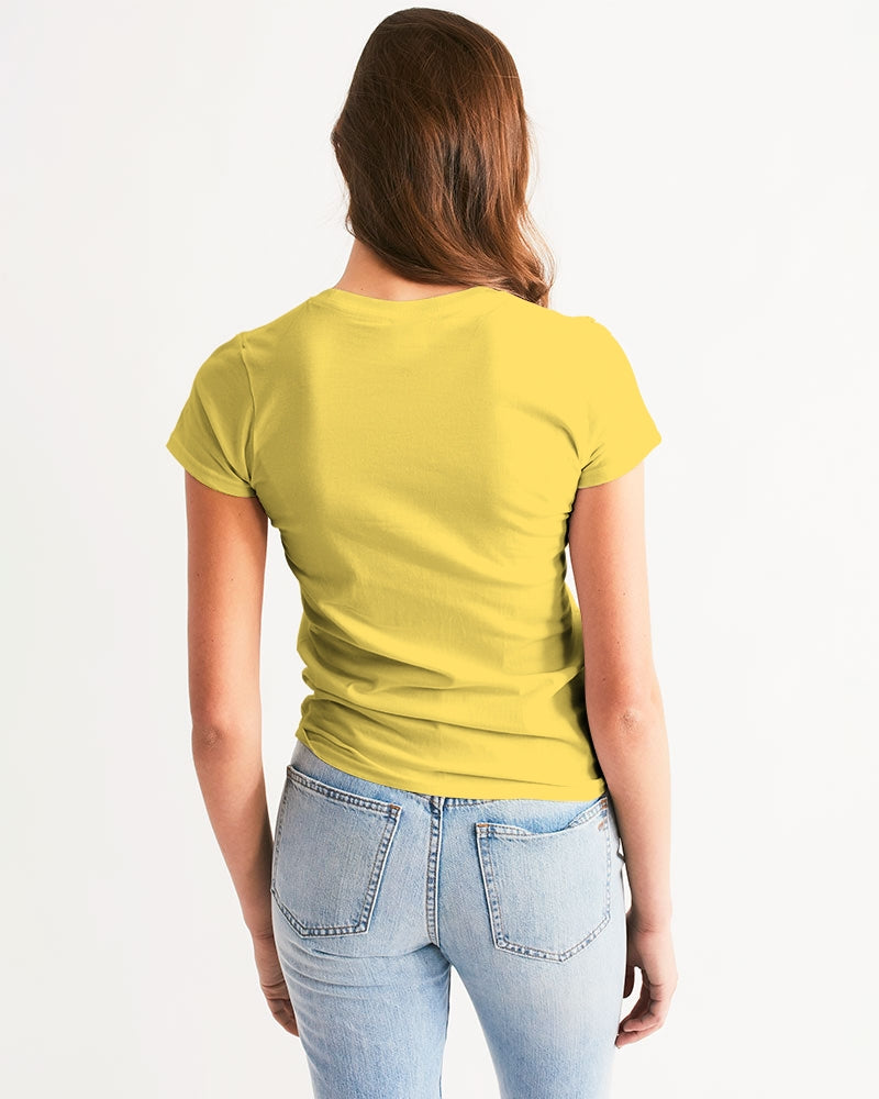 Classic Gutta Gang Yellow with white logo Women's Tee