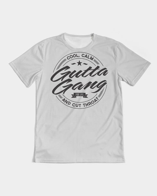 Classic Gutta Gang Grey Men's Tee with black logo