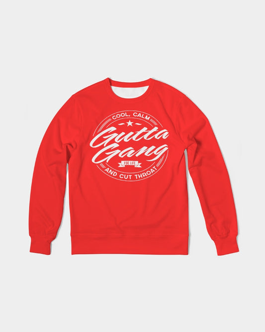 Classic Gutta Gang Red Men's Crewneck Pullover