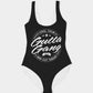 Classic Gutta Gang Black Women's One-Piece Swimsuit