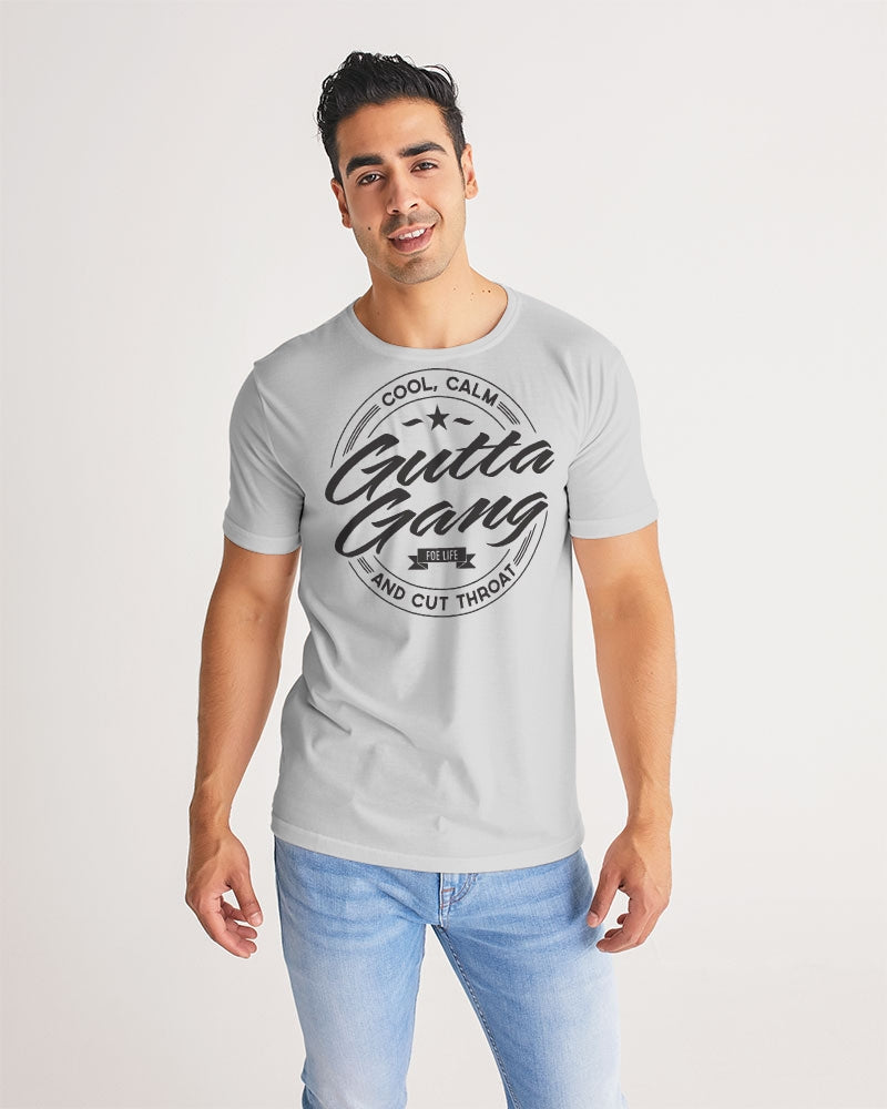 Classic Gutta Gang Grey Men's Tee with black logo