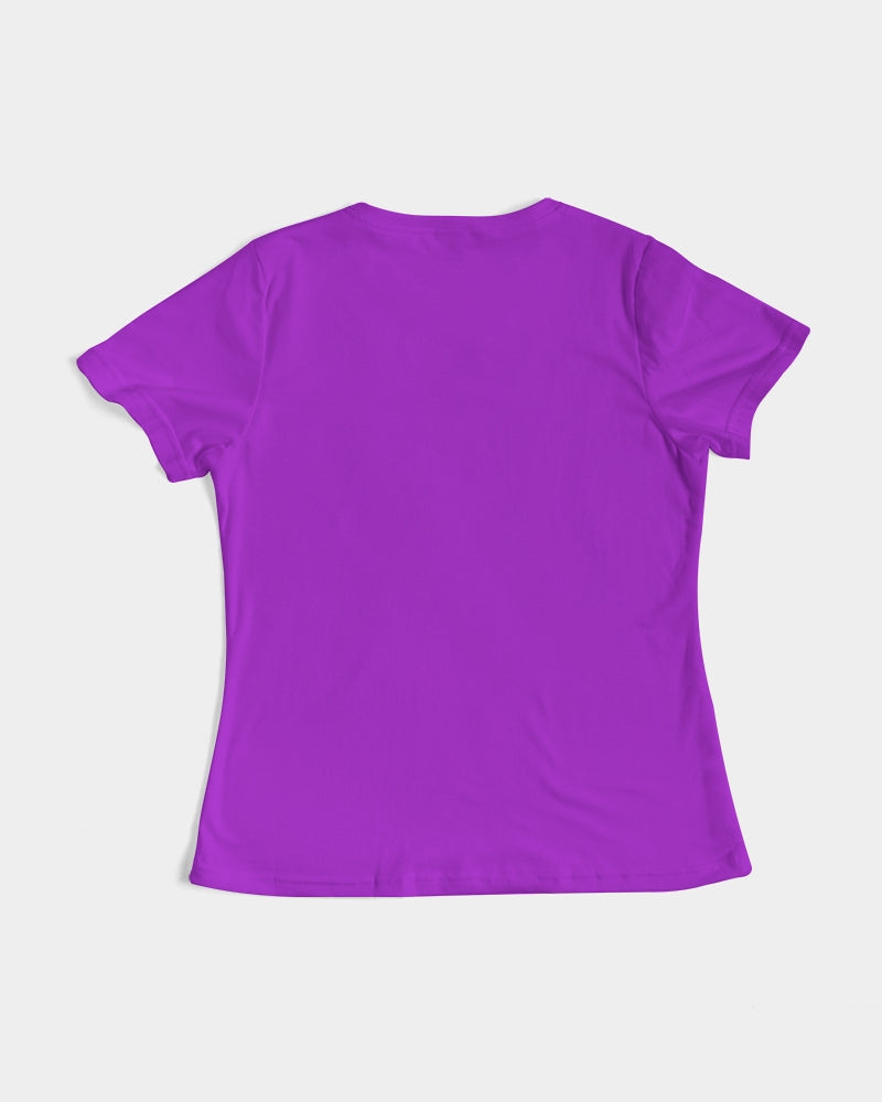 Classic Gutta Gang Purple with white logo Women's Tee