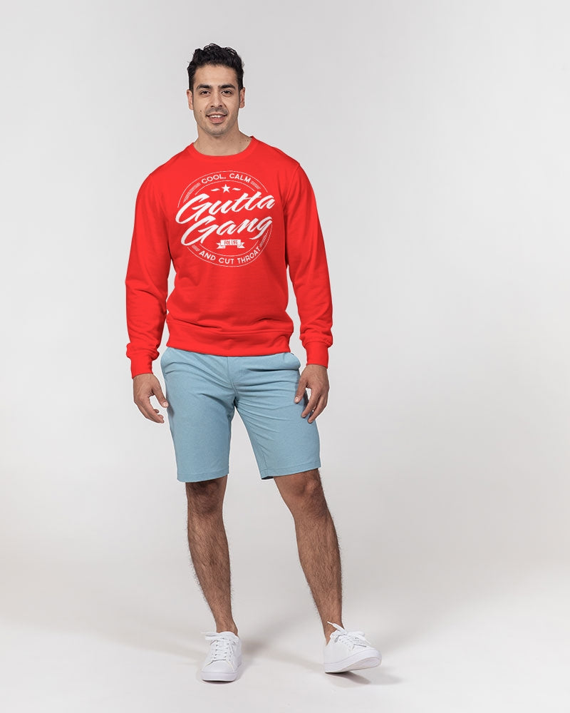 Classic Gutta Gang Red Men's Crewneck Pullover