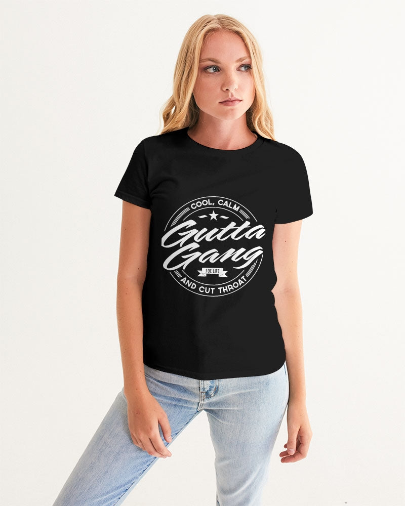 Gutta Gang white logo Women's Graphic Tee