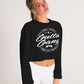 Classic Gutta Gang Black Women's Cropped Sweatshirt