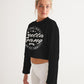 Classic Gutta Gang Black Women's Cropped Sweatshirt