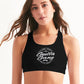 Classic Gutta Gang Black Women's Seamless Sports Bra