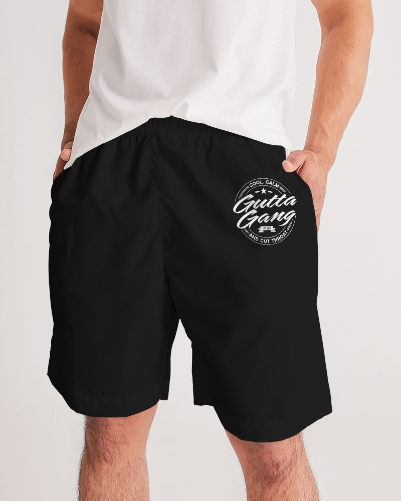 Classic Gutta Gang Black Men's Jogger Shorts