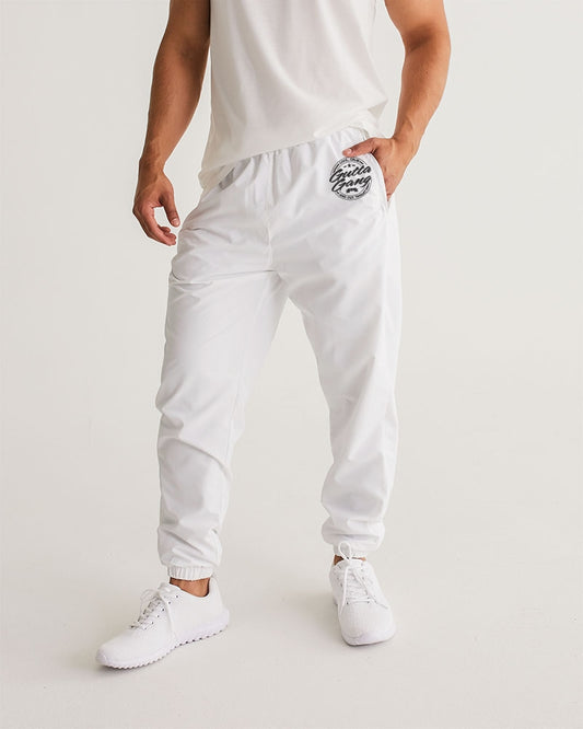 Gutta Gang Black logo Men's White Track Pants